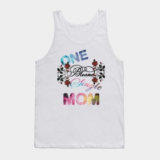 One blessed single mom Tank Top